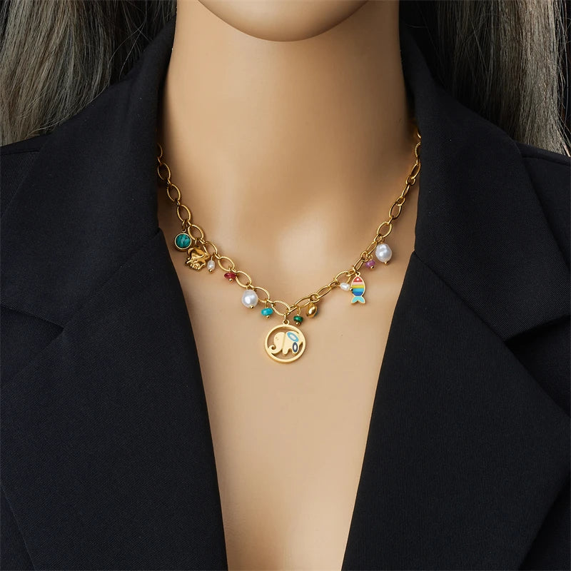 Elephant Charm Necklace