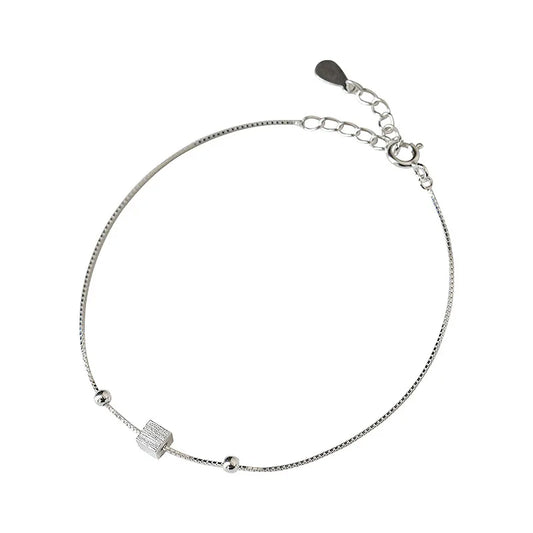 Sterling Silver Square Bracelet