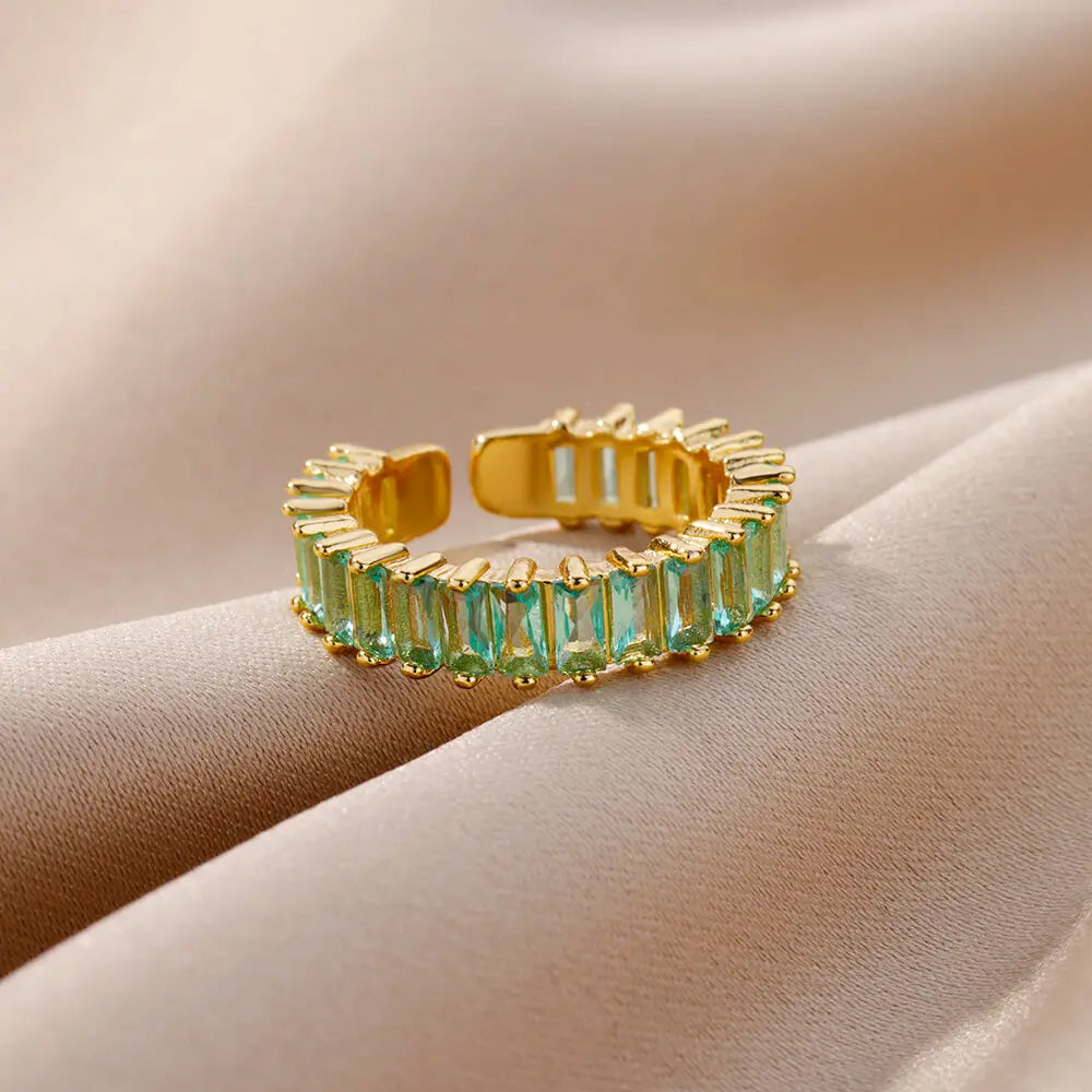 Colored Zircon Ring