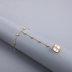Heart Chain Ring Bracelet