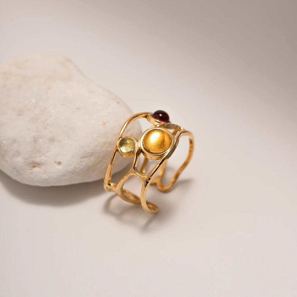 Natural Gemstone Ring