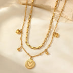 Layered Heart Necklace