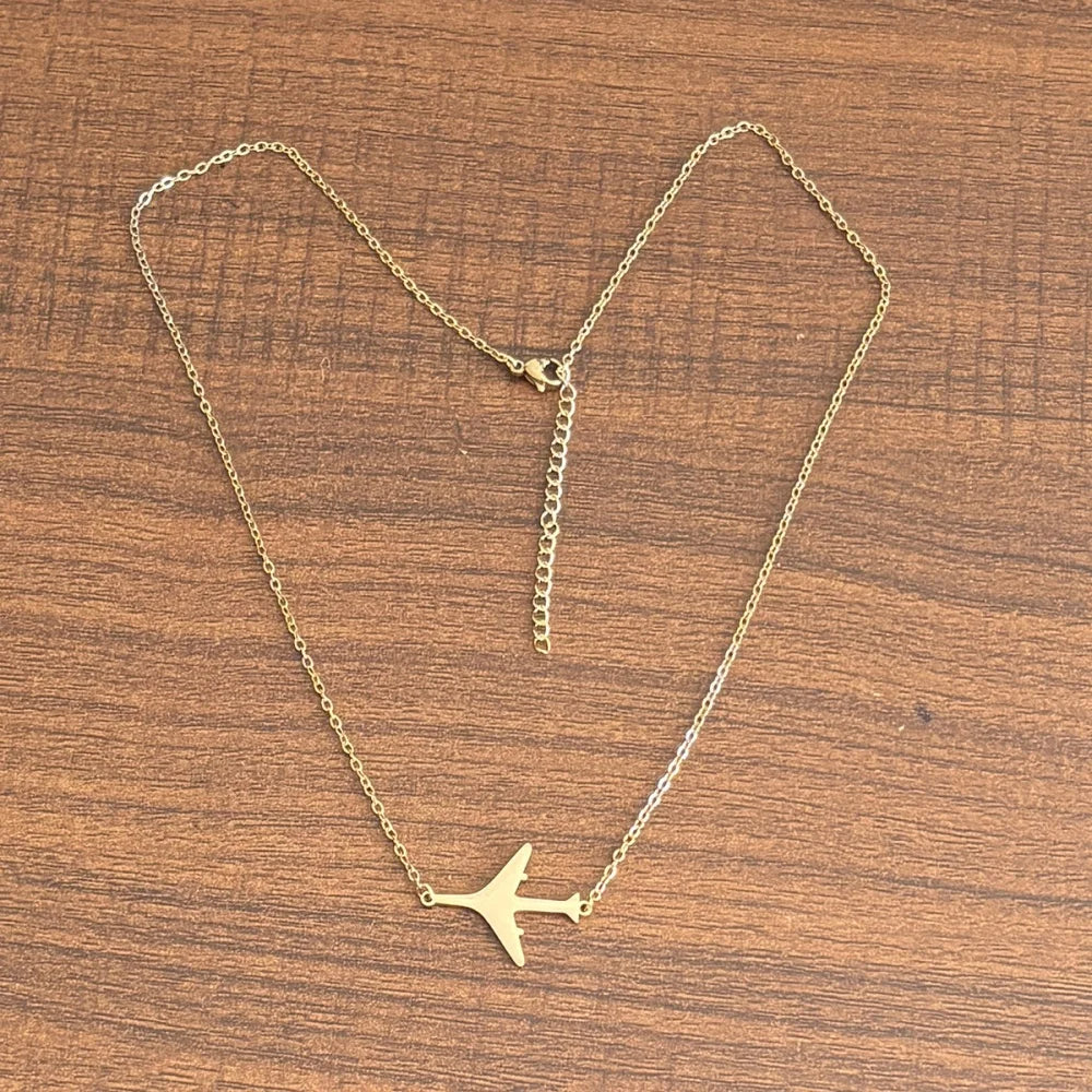 Dainty Airplane Necklace