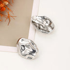 Chunky Hammered Earrings