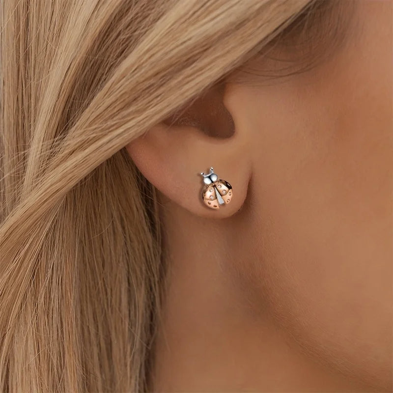 Ladybug Stud Earrings