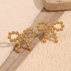 Beaded Bowknot Earrings