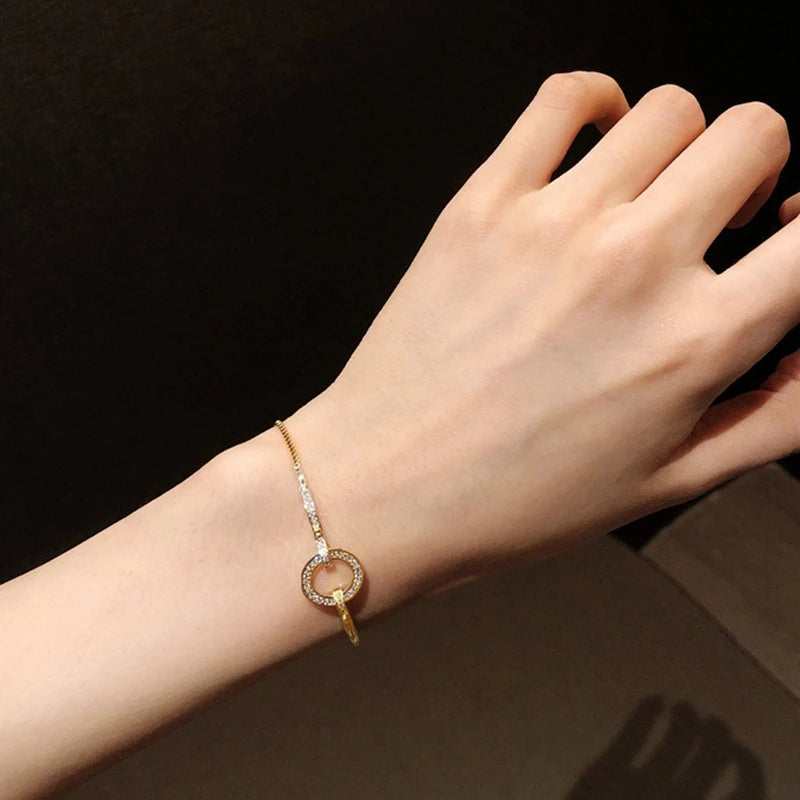 Crystal Circle Bracelet