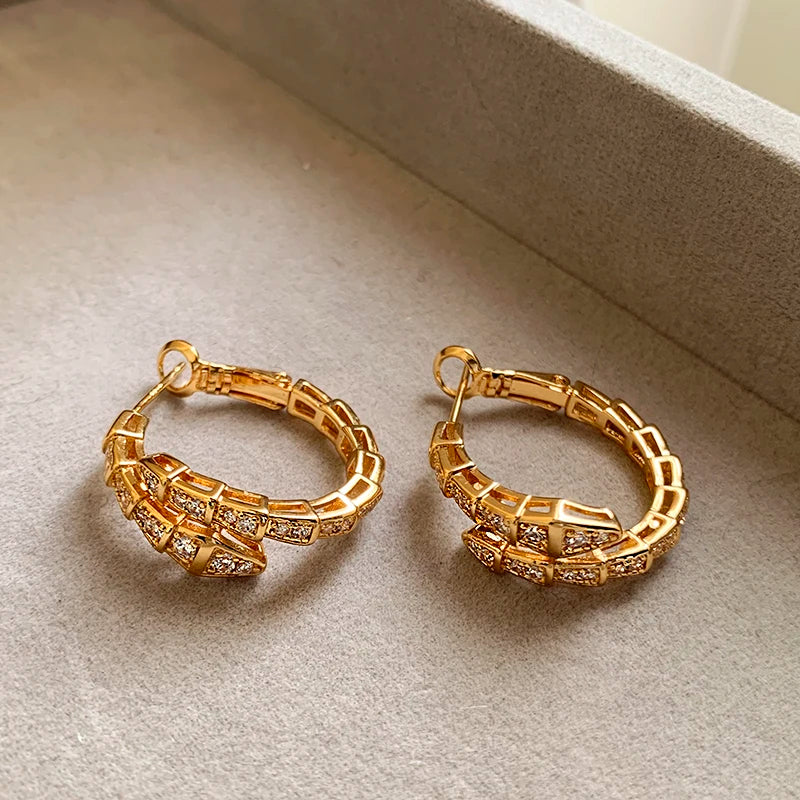 Snake Drop Earrings