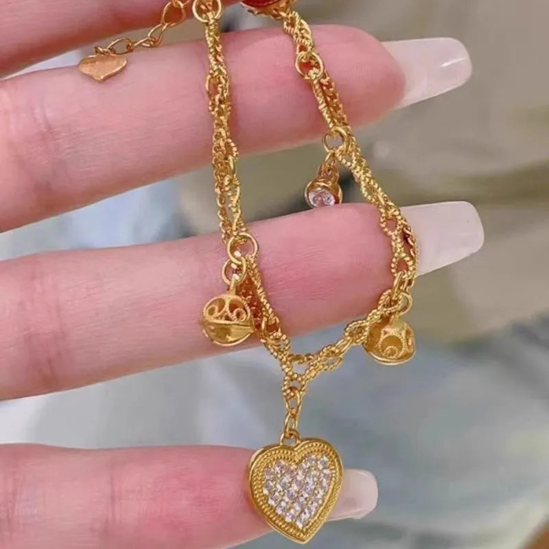 Love Heart Charm Bracelet
