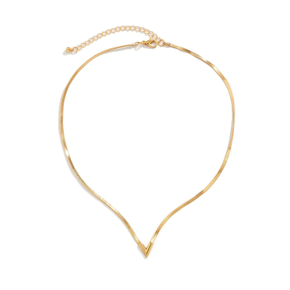 V Shaped Snake Chain Necklace