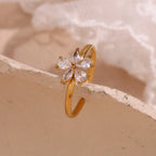 Five Petal Flower Ring