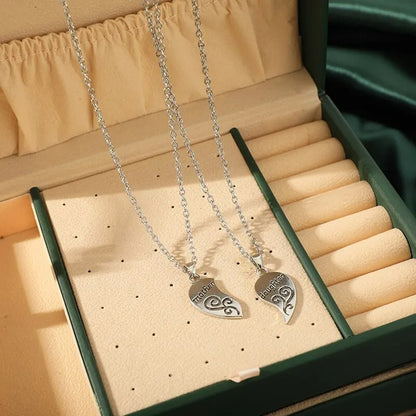 Mother-Daughter Heart Necklace