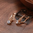 Rose Gold Drop Earrings