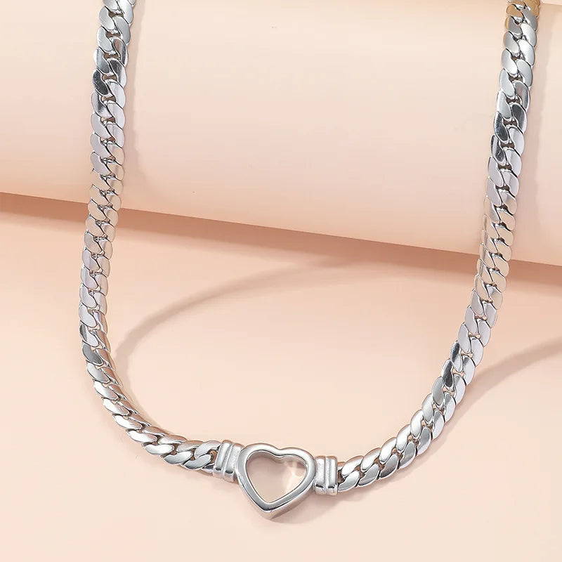 Heart Shaped Chain Necklace