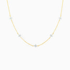 Crystal Clover Choker Necklace