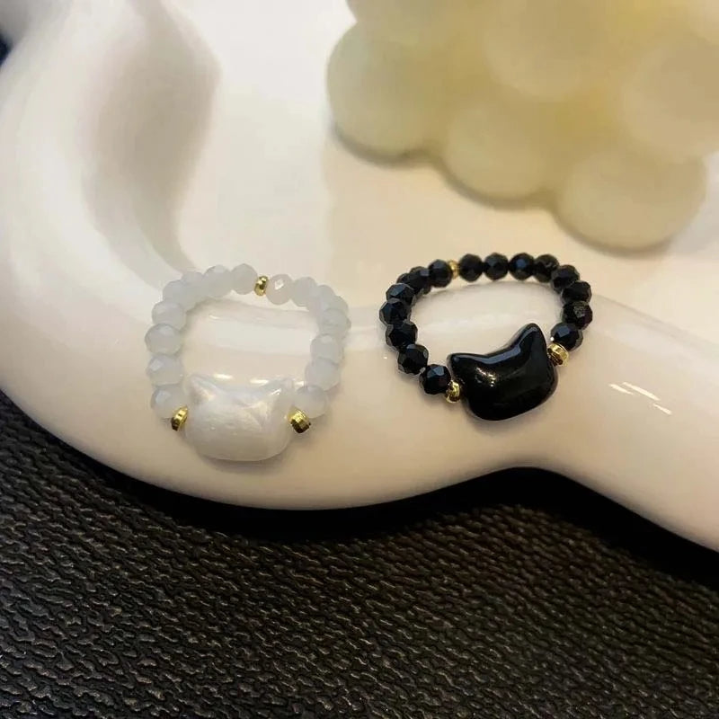 Moonstone Cat Ring