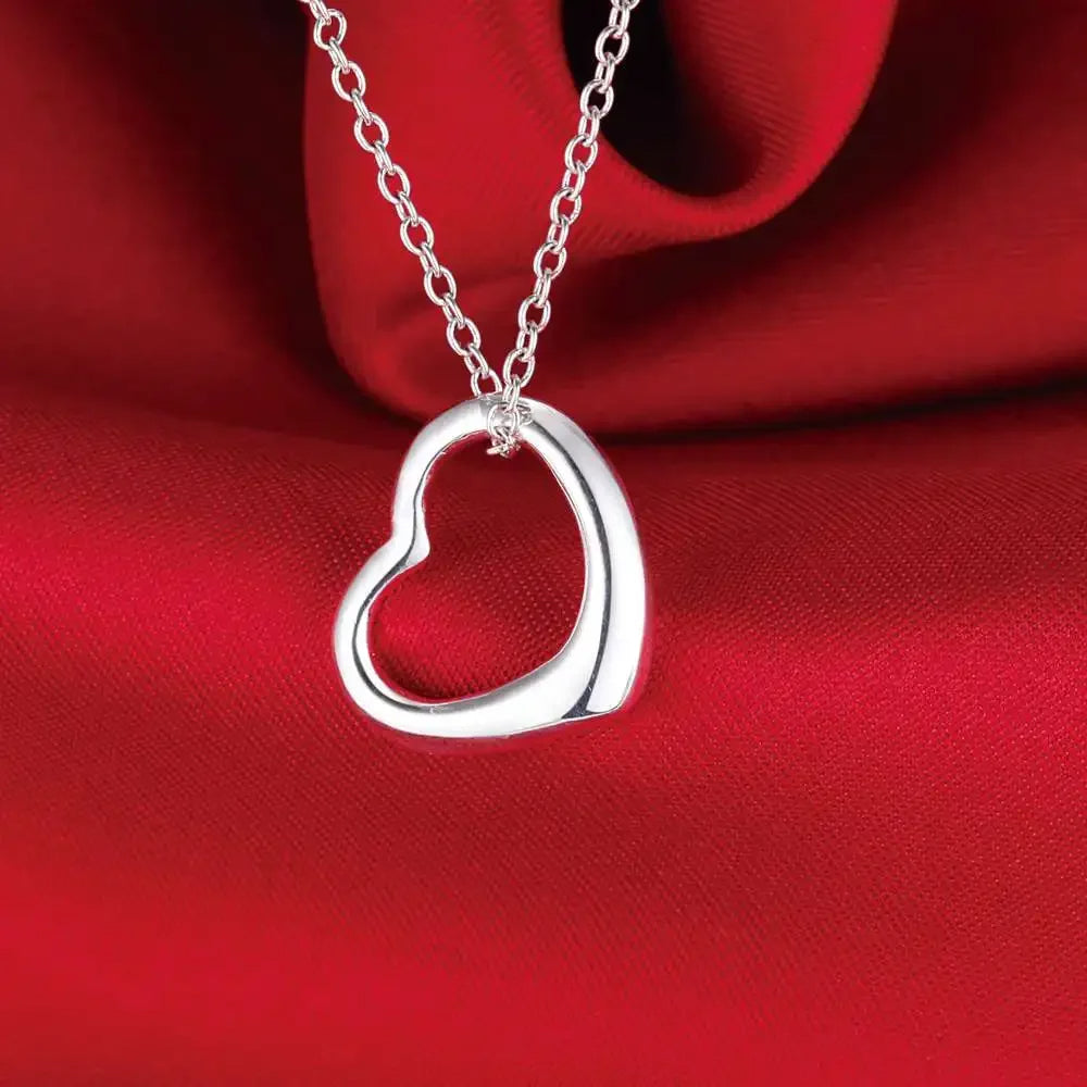 Sterling Silver Heart Jewelry Set