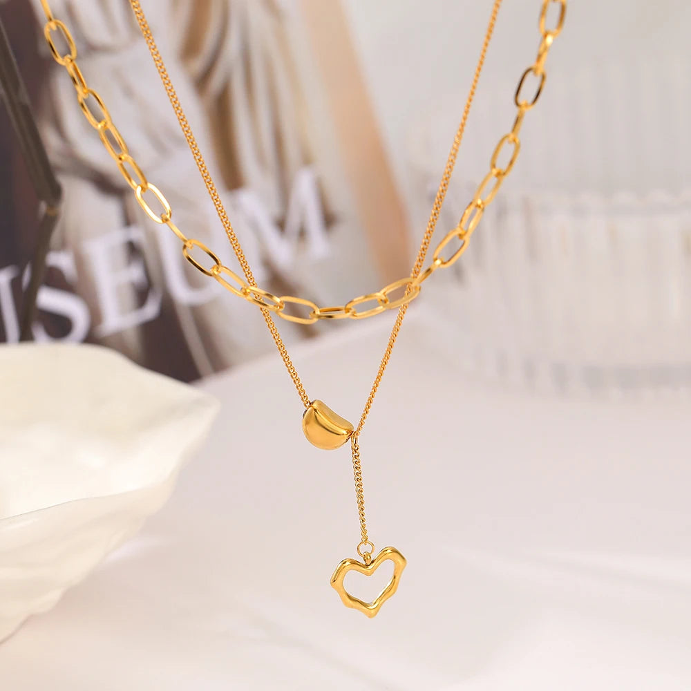 Double Layered Lovers Necklace