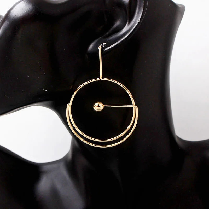 Exaggerated Big Circle Earrings