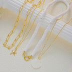 4 PCS Starfish & Shell Layered Necklace Set