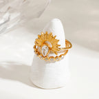 Ribbed Sun Ring
