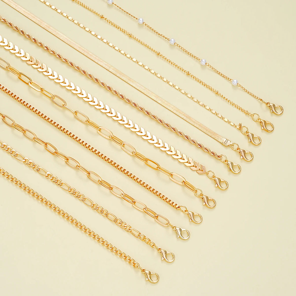 11 PCS Boho Ankle Bracelet