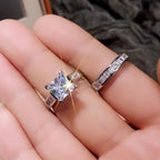 2 PCS Sparkle Wedding Ring