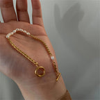Pearl Buckle Chain Bracelet