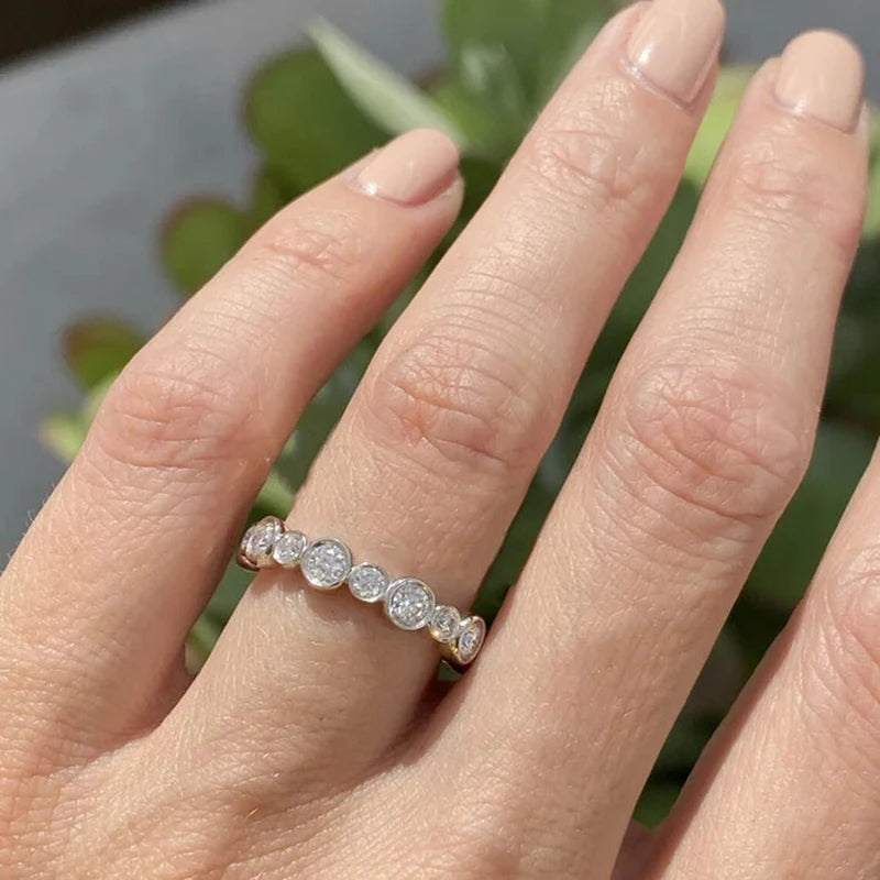 Round Cubic Zirconia Ring