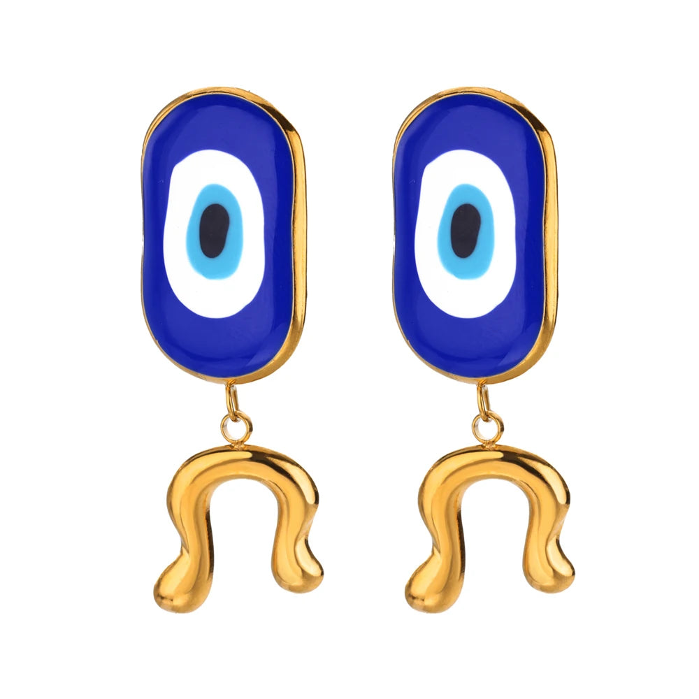 Doodle Evil Eye Earrings