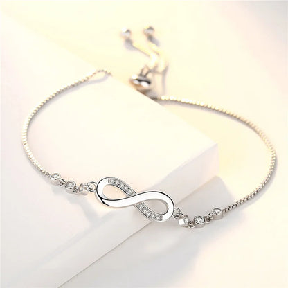 Sterling Silver Infinity Bracelet