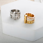 Rotatable Roman Numerals Ring