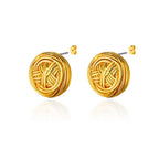 Button Earrings