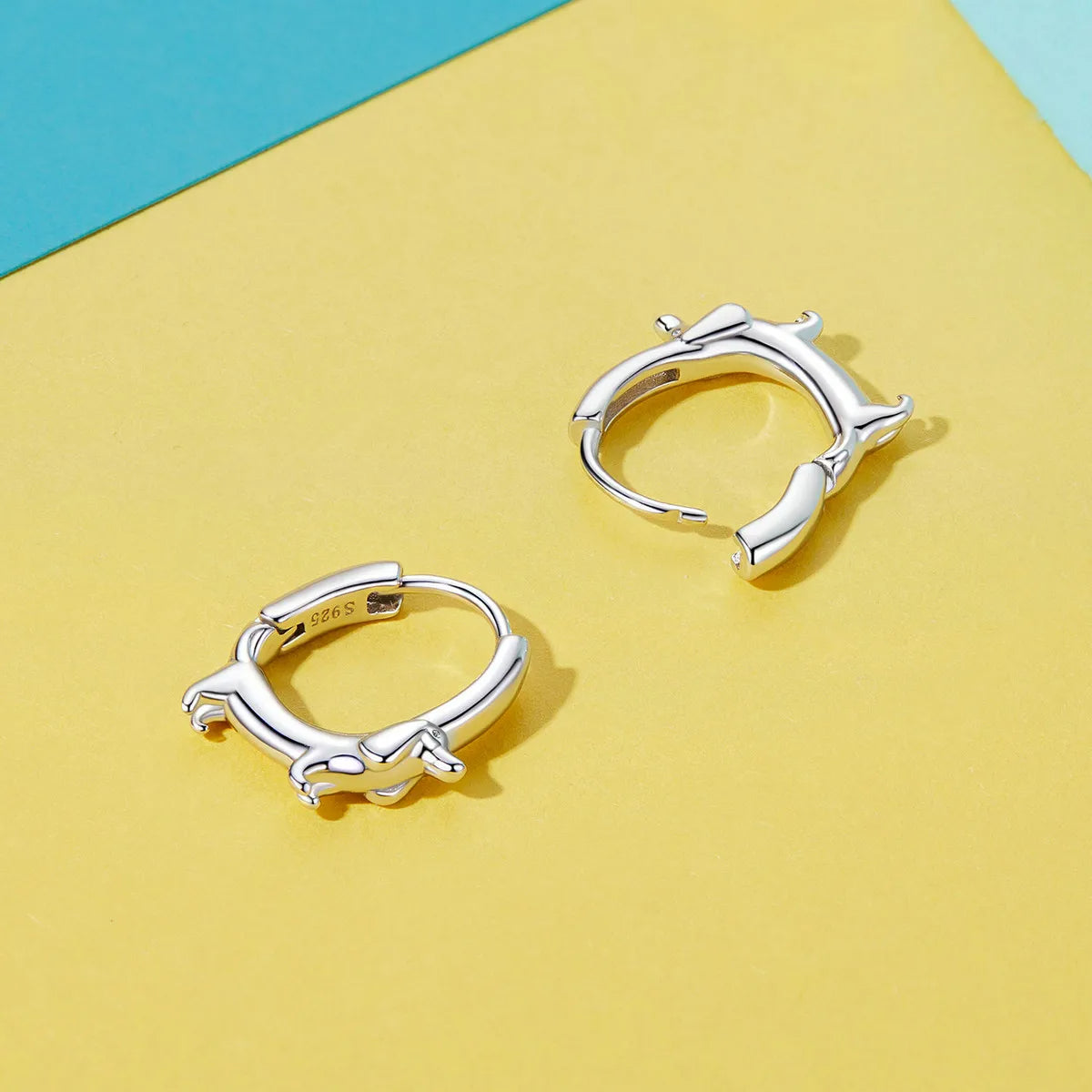 Dachshund Dog Hoop Earrings