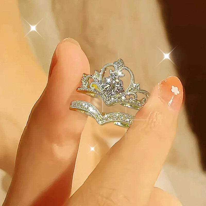 Crystal Crown Ring