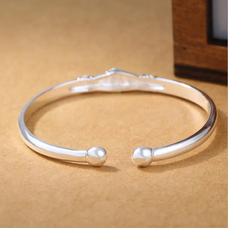 Sterling Silver Friendship Bangle