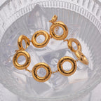 Gold Plated Circle Bracelet