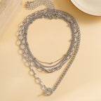 5 PCS Layered Chain Necklace Set