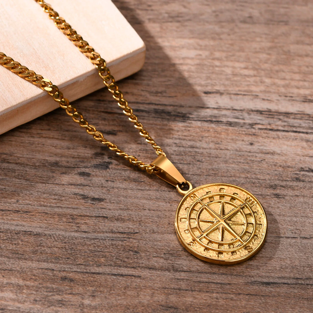 Vintage Compass Necklace