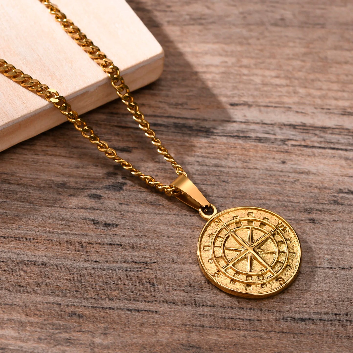 Vintage Compass Necklace