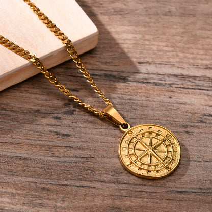 Vintage Compass Necklace