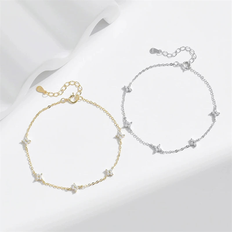 Stainless Steel Flower Bracelet