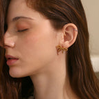 Beaded Bowknot Earrings