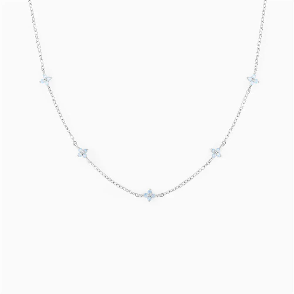 Crystal Clover Choker Necklace