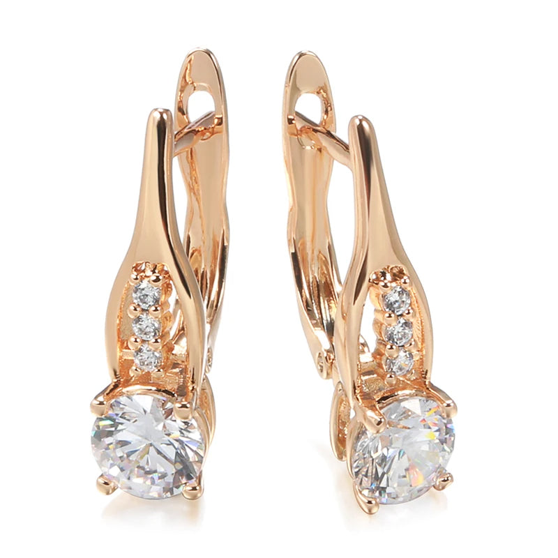 Rose Gold Drop Earrings