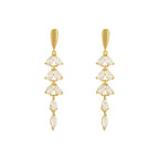 Shiny Tassel Leaf Earrings