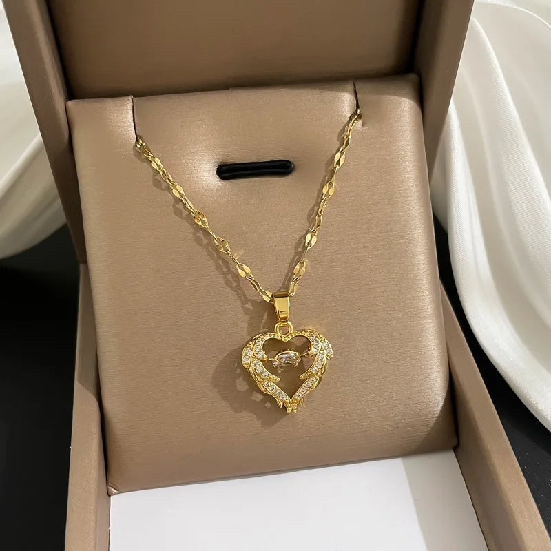 Heart Wing Necklace
