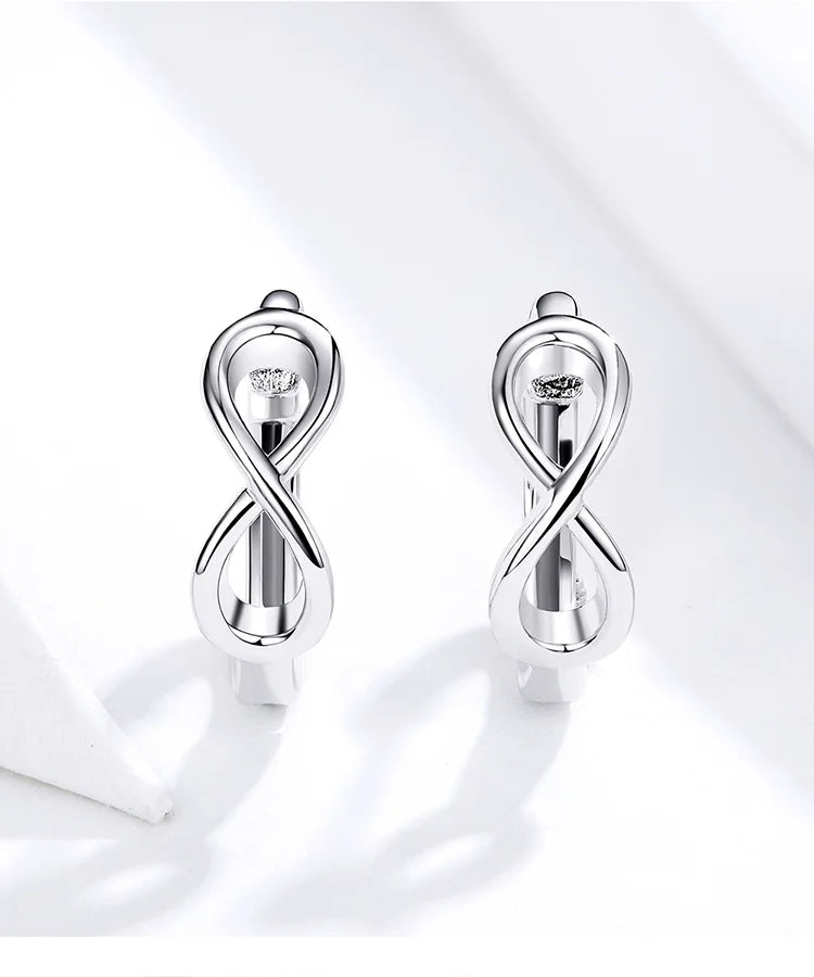 Infinity Love Hoop Earrings