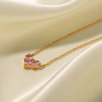 Zirconia Heart Necklace