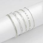 Dainty Link Chain Bracelet Set